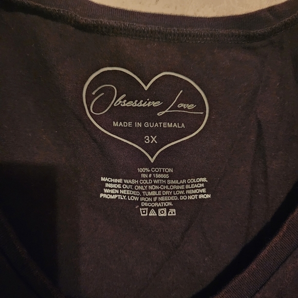 Obsessive Love Short Sleeve Muscle Car Graphic Cotton T-Shirt Size 3X NWOT - Picture 2 of 8